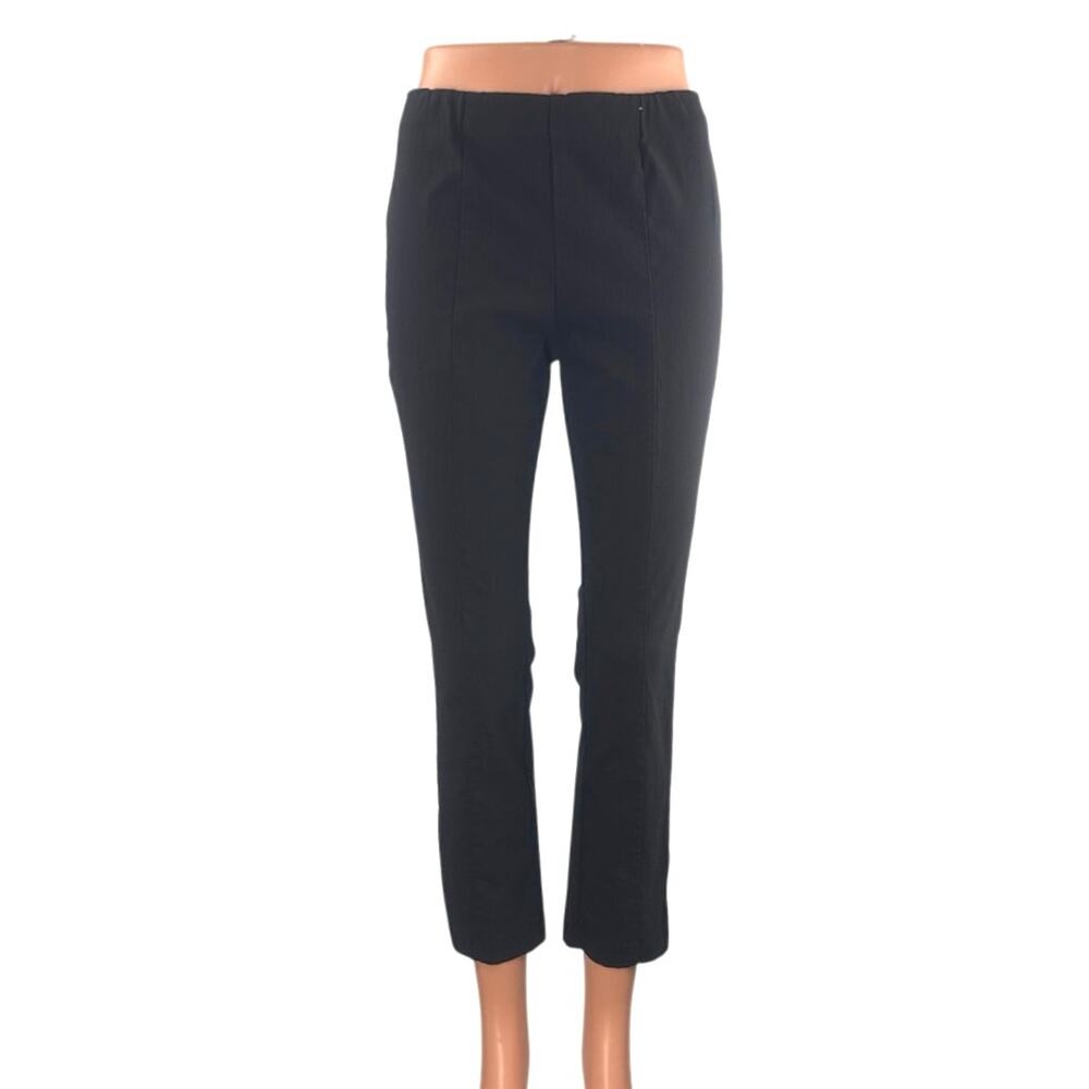 Popsugar Women's Black Mid Rise Slacks Skinny Straight Trousers Dress Pants Sz S